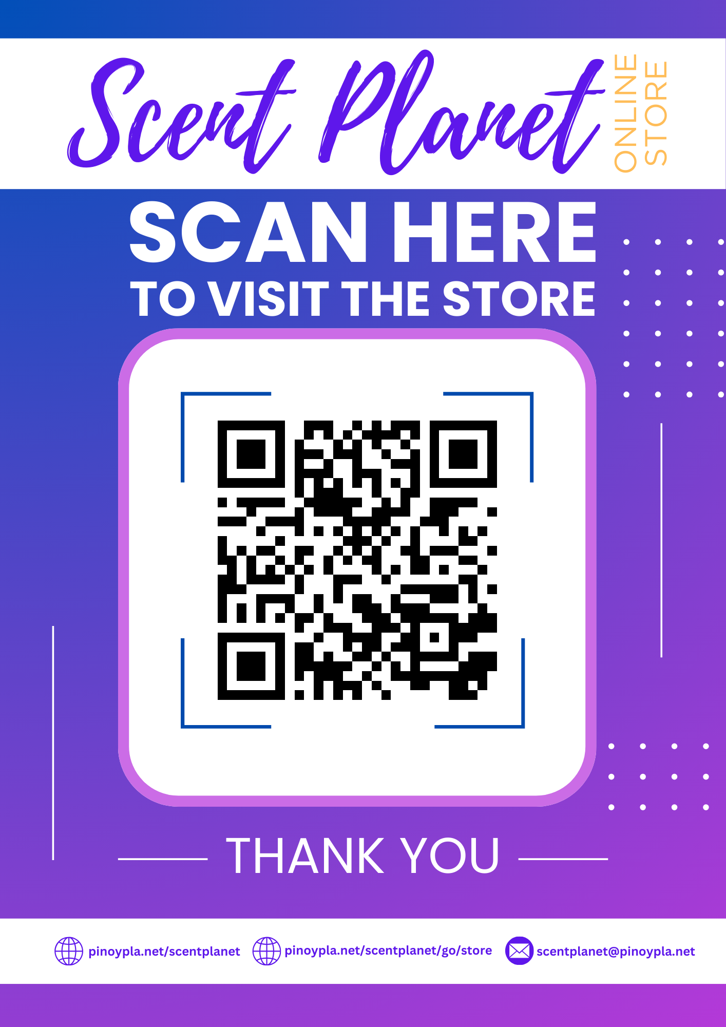 Scent Planet Store: QR Code